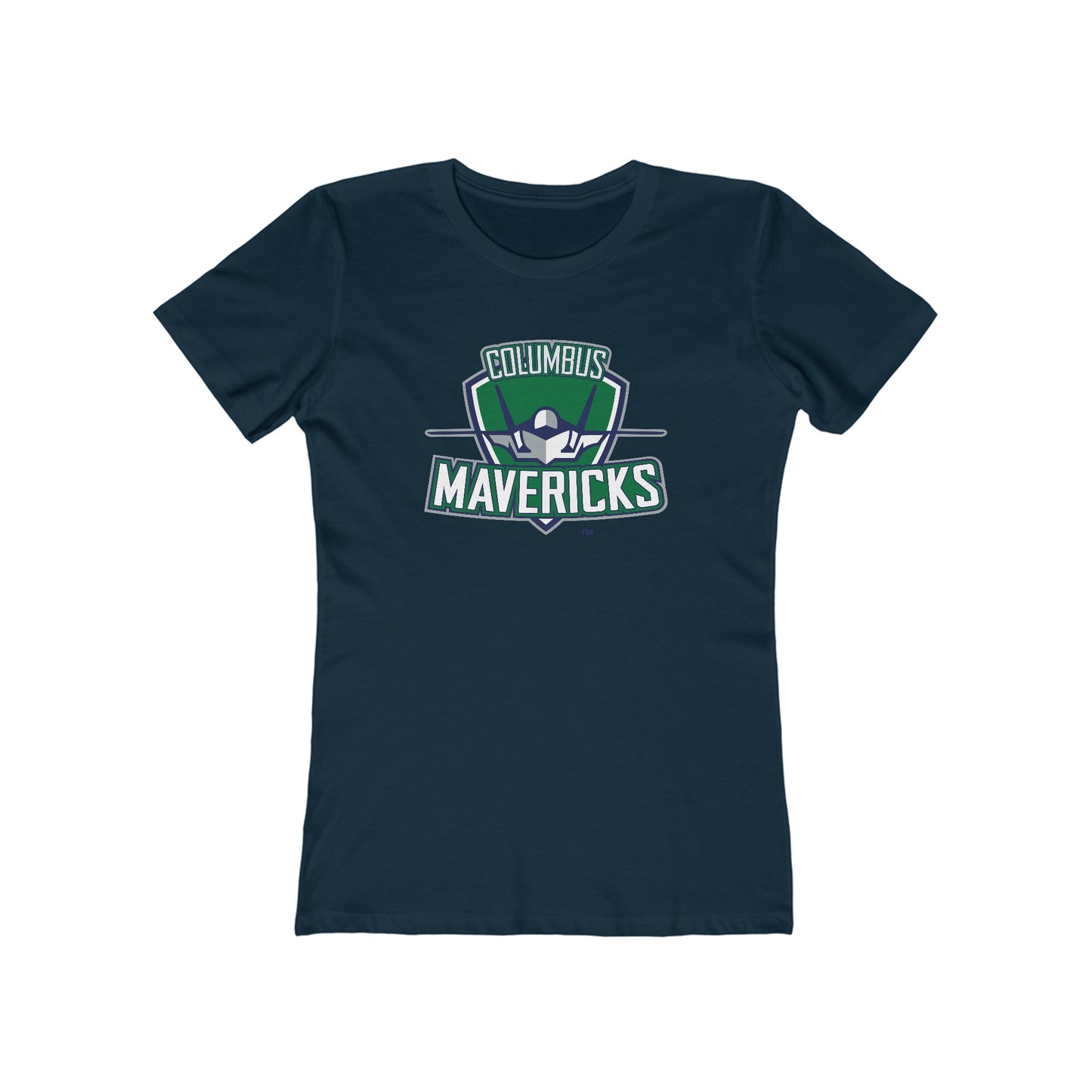 Columbus Mavericks | The Boyfriend Logo Tee for Women