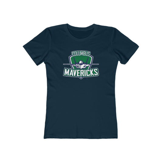 Columbus Mavericks | The Boyfriend Logo Tee for Women