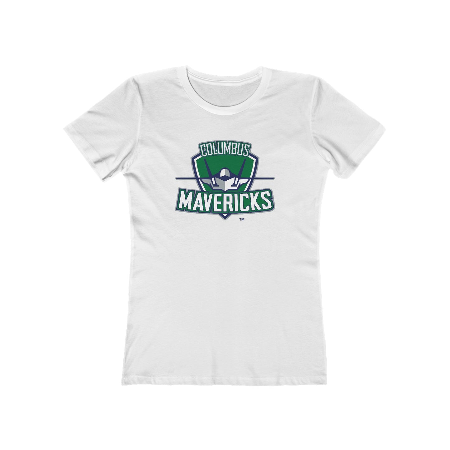 Columbus Mavericks | The Boyfriend Logo Tee for Women