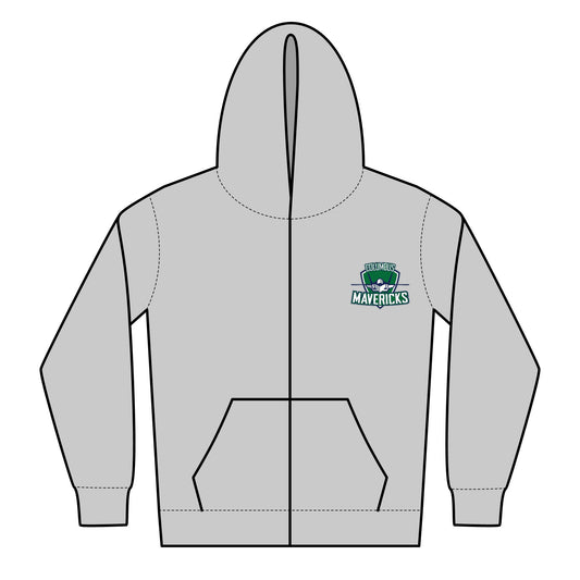 Youth Columbus Mavericks | Gilden Heavy Blend Full-Zip Logo Hoodie