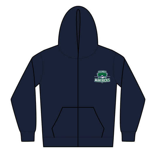 Youth Columbus Mavericks | Gilden Heavy Blend Full-Zip Logo Hoodie