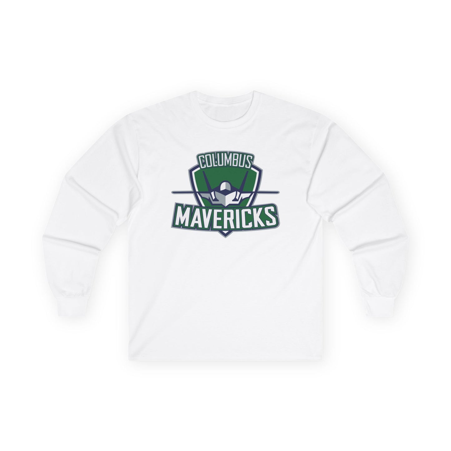 Columbus Mavericks | Unisex Gilden Ultra Cotton Long Sleeve Logo Tee