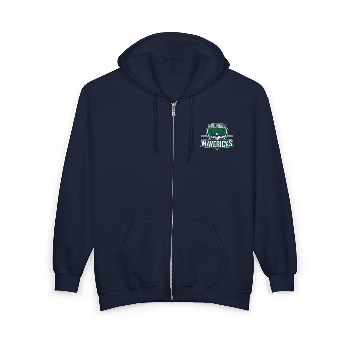 Columbus Mavericks | Unisex Heavy Blend™ Full Zip Hooded Small Logo Sweatshirt