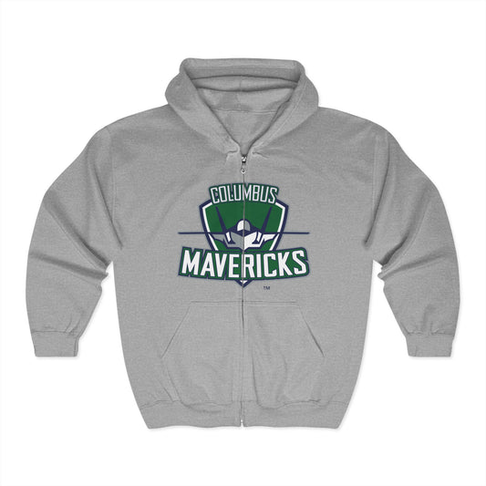 Columbus Mavericks | Unisex Heavy Blend™ Full Zip Logo Hooded Sweatshirt