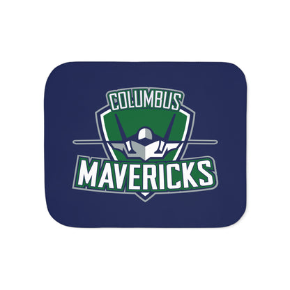 Columbus Mavericks | Sherpa Backed Logo Blanket