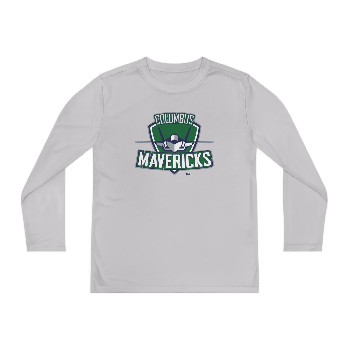 Youth Columbus Mavericks | Long Sleeve Competitor Logo Tee