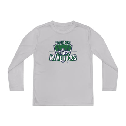 Youth Columbus Mavericks | Long Sleeve Competitor Logo Tee