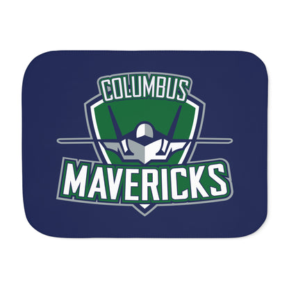 Columbus Mavericks | Sherpa Backed Logo Blanket