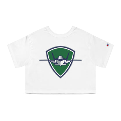 Columbus Mavericks | Champion Women's Heritage Cropped Badge T-Shirt