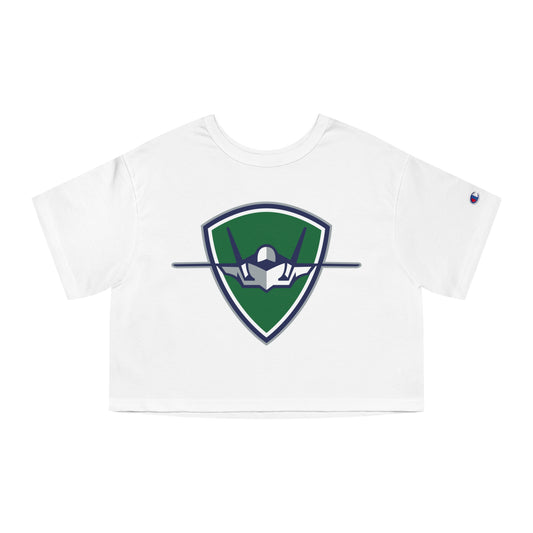 Columbus Mavericks | Champion Women's Heritage Cropped Badge T-Shirt