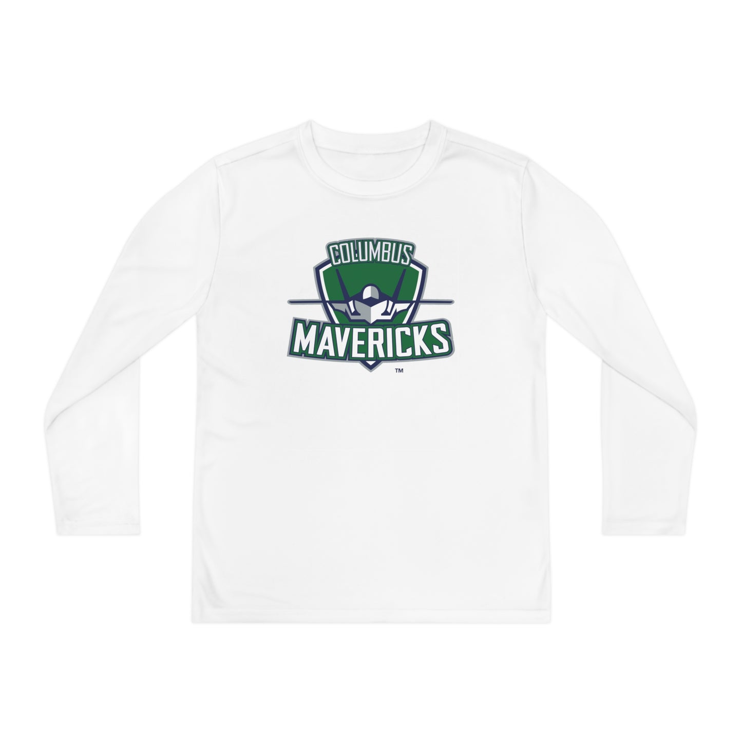 Youth Columbus Mavericks | Long Sleeve Competitor Logo Tee