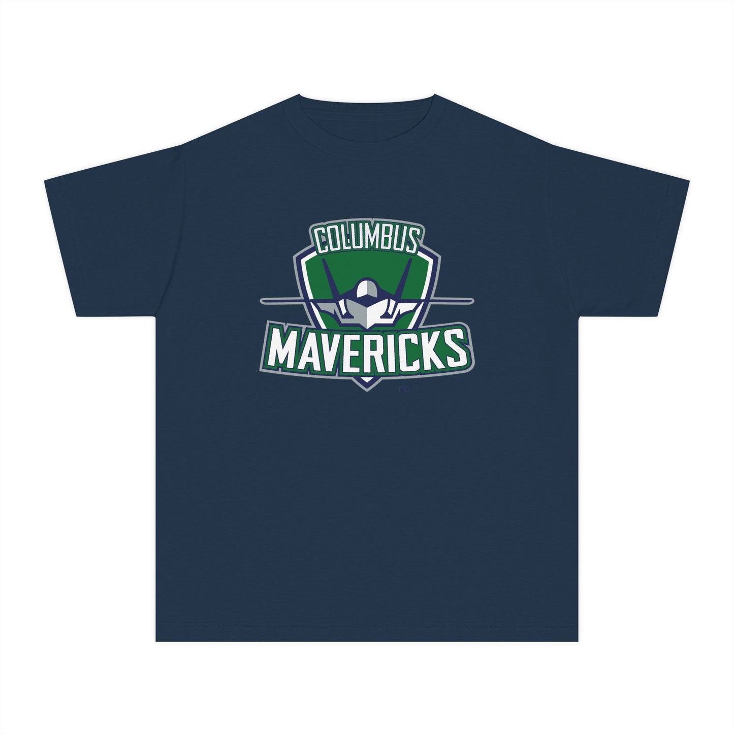 Youth Columbus Mavericks |  Midweight Logo Tee