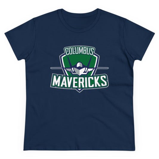 Columbus Mavericks |  Women's Midweight Cotton Logo Tee