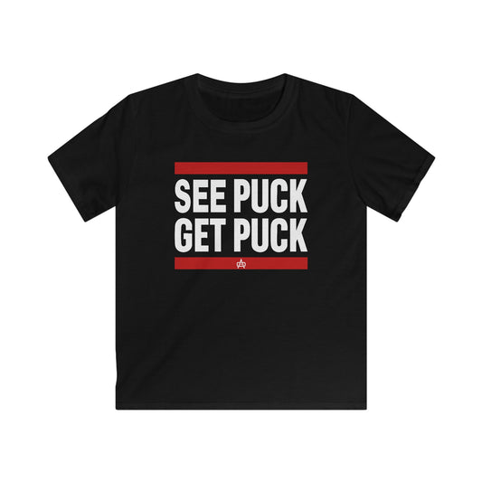 AO | See Puck Get Puck | Youth Unisex Soft T