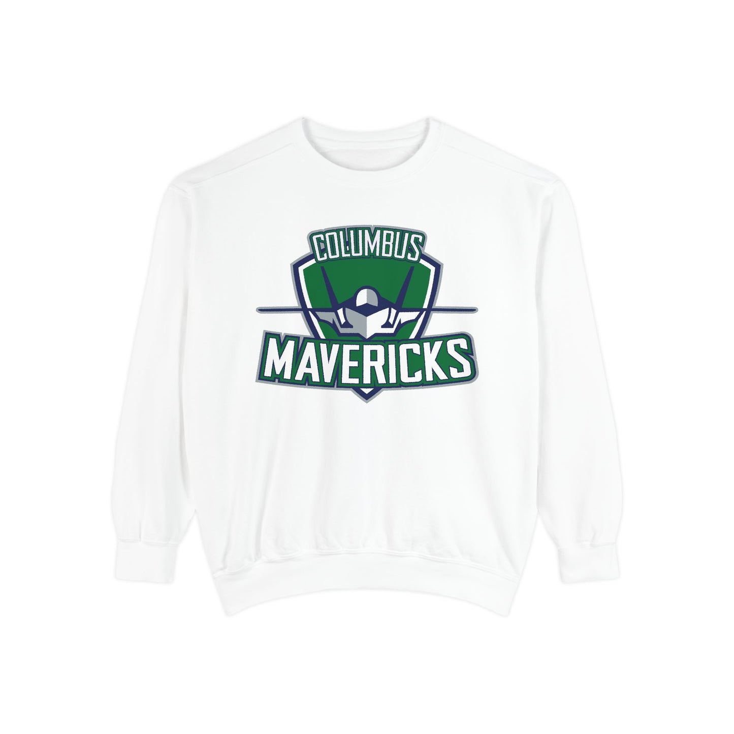 Columbus Mavericks | Unisex Garment-Dyed Logo Crewneck Sweatshirt