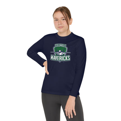 Youth Columbus Mavericks | Long Sleeve Competitor Logo Tee