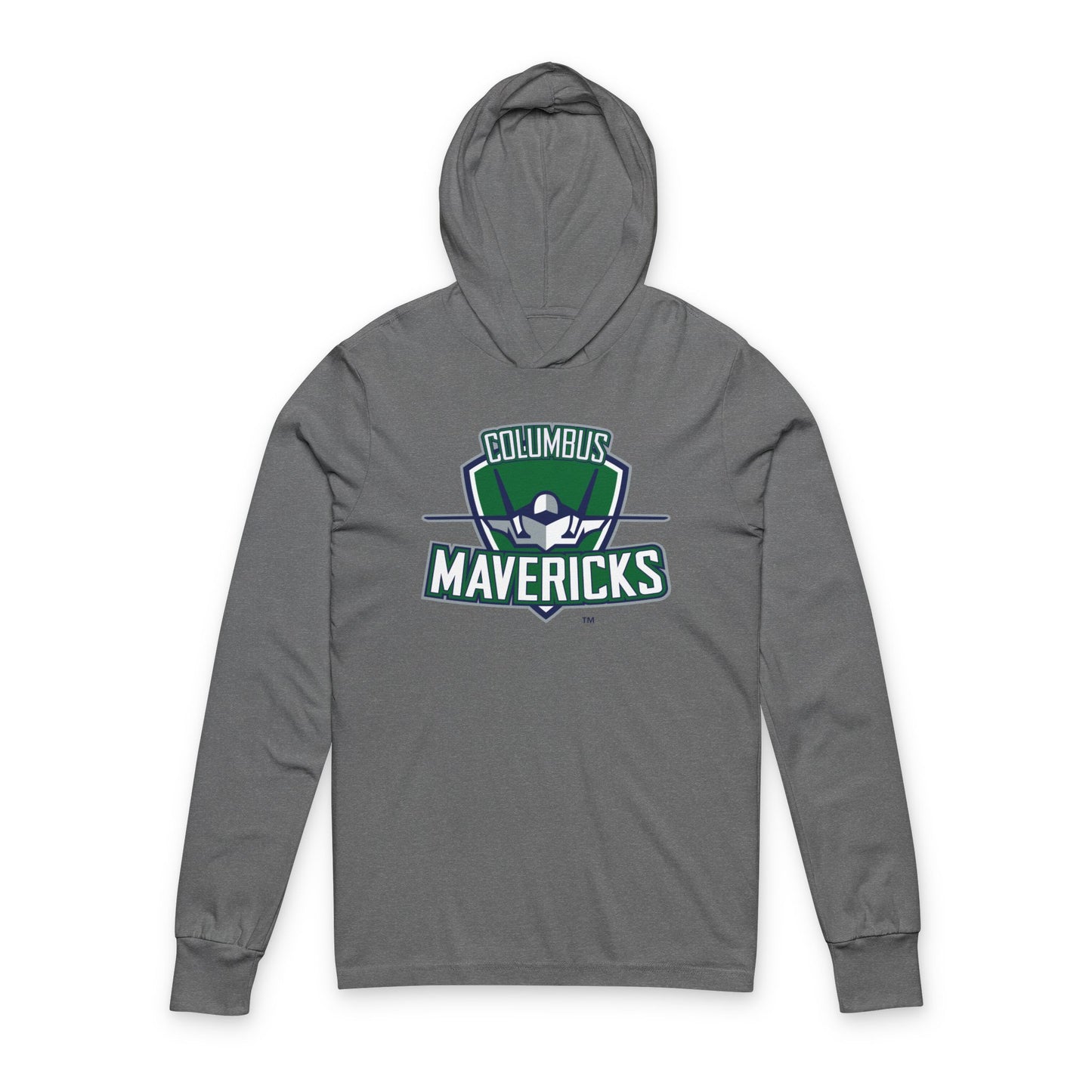Columbus Mavericks | Unisex Hooded Long Sleeve Logo Tee Shirt