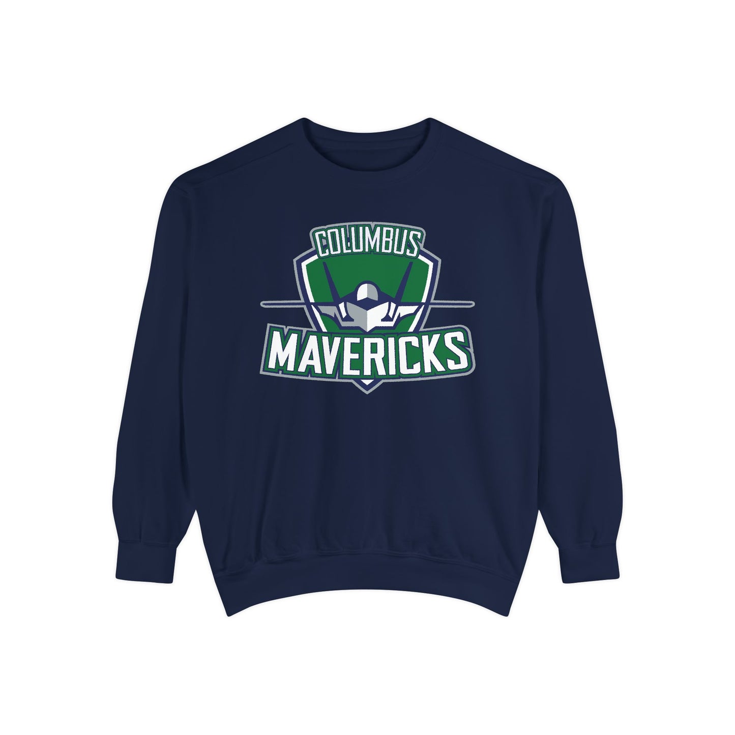 Columbus Mavericks | Unisex Comfort Colors Garment-Dyed Logo Crewneck Sweatshirt