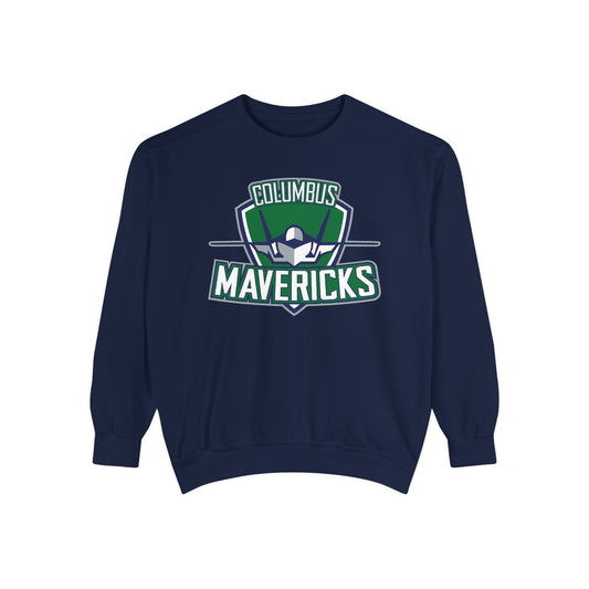 Columbus Mavericks | Unisex Comfort Colors Garment-Dyed Logo Crewneck Sweatshirt