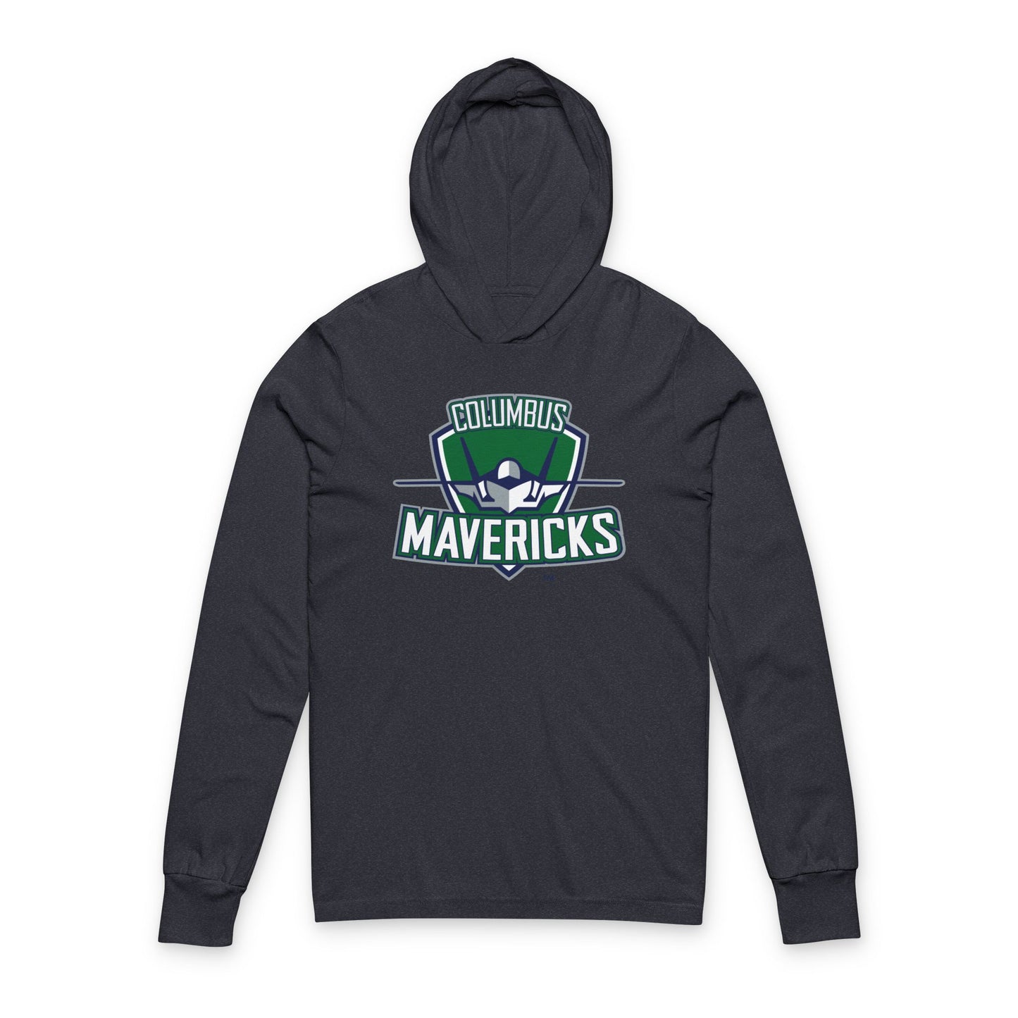 Columbus Mavericks | Unisex Hooded Long Sleeve Logo Tee Shirt