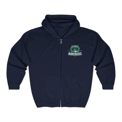 Columbus Mavericks | Unisex Heavy Blend™ Full Zip Hooded Small Logo Sweatshirt